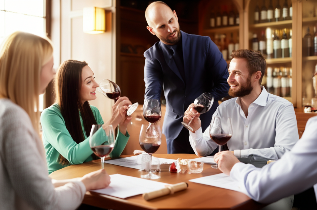 Multisensory wine tasting experience